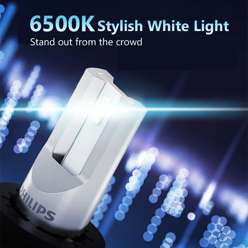Philips Ultinon Essential G2 LED H1 H4 H7 H8 H11 H16 HB3 HB4 H1R2 9003 9005 9006 9012 6500K Car Fog Lamp (2 Pack) 3