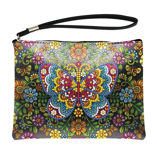 QB15 Shirliben 5d Diy Diamond CrossbodY Bag Wallet Owl Butterfly Animal Diamond Painting Diy Christmas Gift Hand Bag Cross Stitch - Цвет: QB15