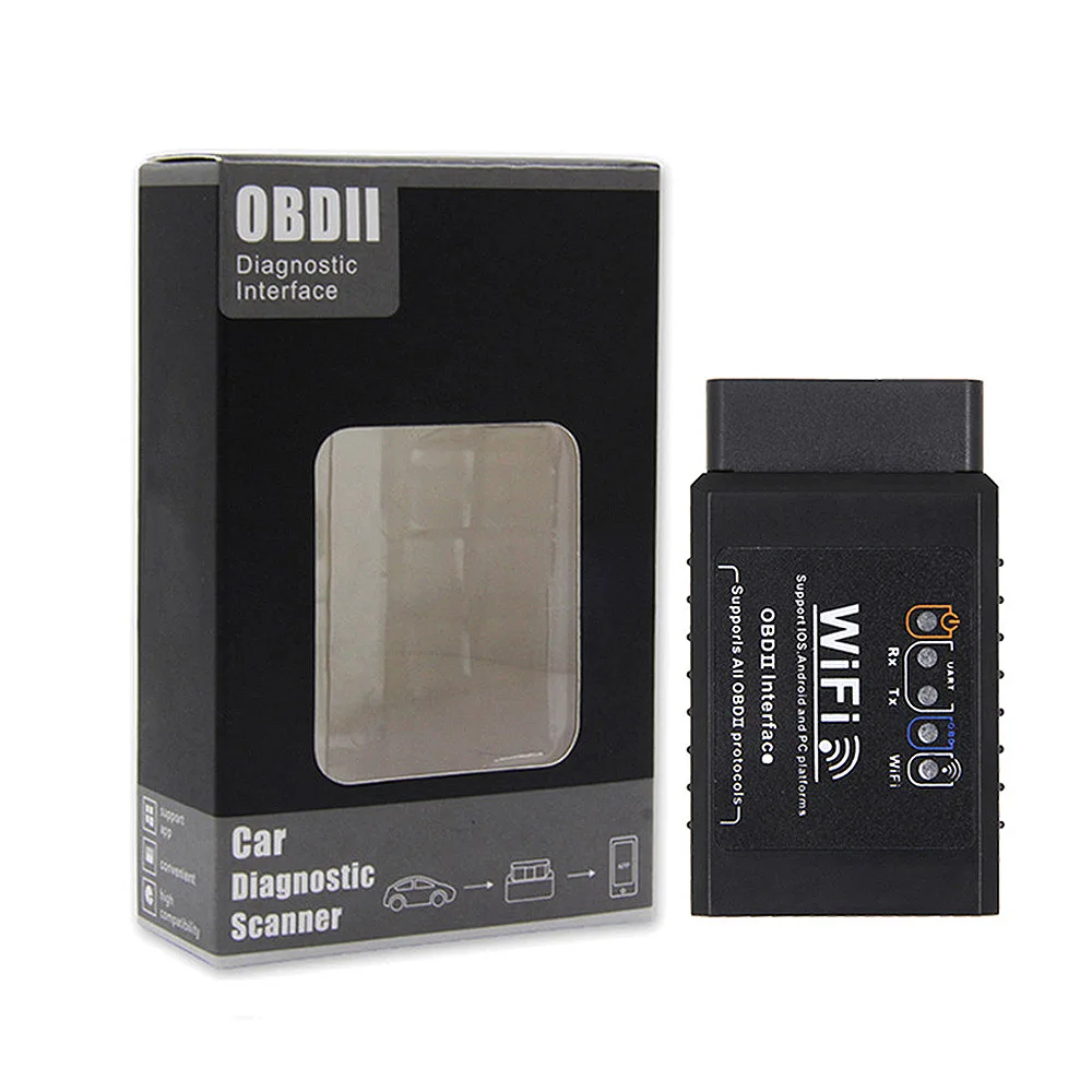 Автомобильный Wi-Fi OBD2 OBDII сканирующий инструмент сканер диагностический инструмент проверка двигателя авто elm 327 wifi 1,5 OBDII Автомобильный сканер для считывания кода