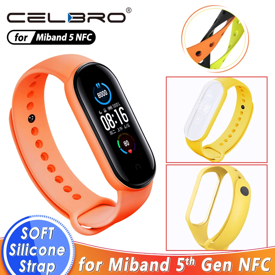 Оригинальный ремешок на запястье для Xiaomi Band 5 Band5 водонепроницаемый Mi Miband5 Сменные