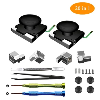 

3D Replacement Analog Joystick Thumb Sticks For Nintendo Switch JoyCon Controller Caps Buckles Latches Repair Tool Kit
