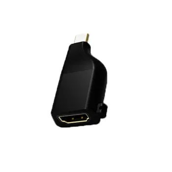 

Type C To Hdmi 4K 60Hz Adapter Usb C To Hdmi Converter Male To Female With Keychain Style Black