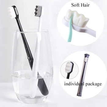 

Ultra-fine Toothbrush Soft Fiber Toothbrush with Brush Portable Antibacterial For Adults Holder Cleansing Teeth Brush Oral K6X5