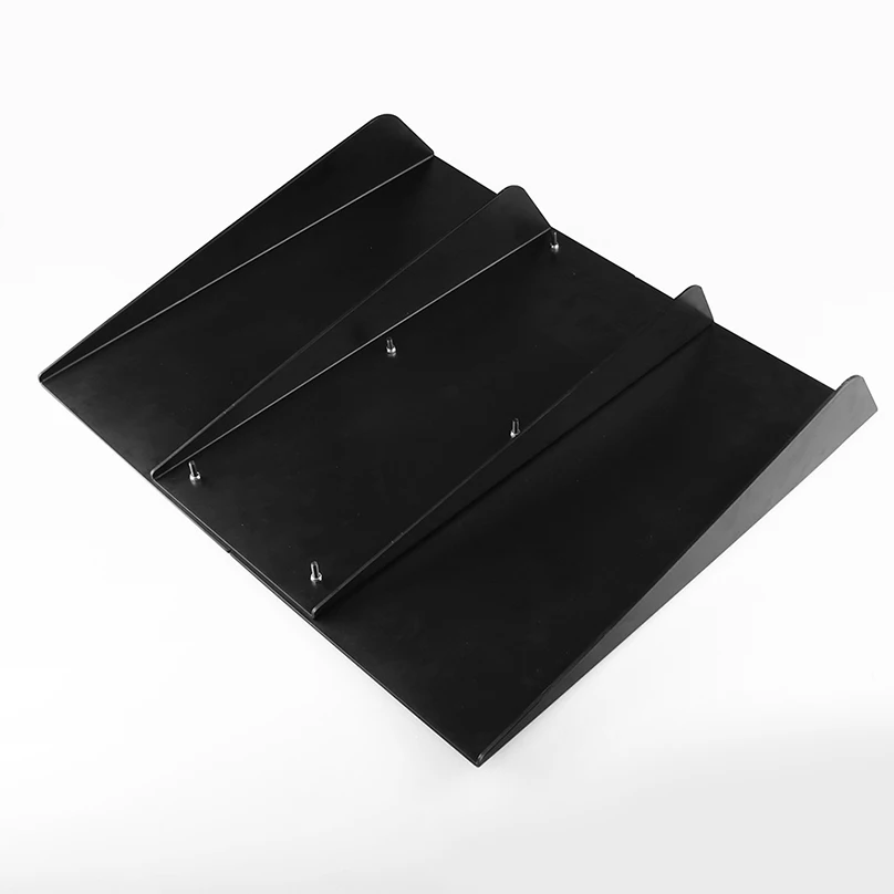 2" x 21" ABS универсальный задний бампер 4 плавники диффузор Fin черный для Honda Acura