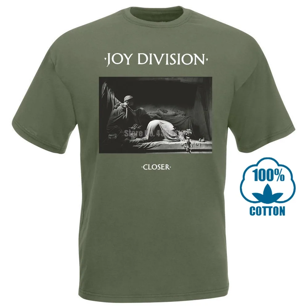 Армейский зеленый Joy Division Closer футболка s m l Xl 2Xl Фирменная Новинка Официальная футболка 012501 - Цвет: Армейский зеленый