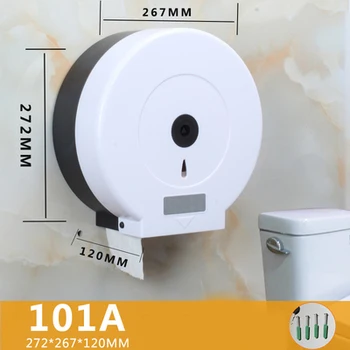 

ABS plastic case Wall-Mounted Bathroom Tissue Dispenser Paper Towel Storage Box Holder Waterproof Dustproof Locking Design FP8