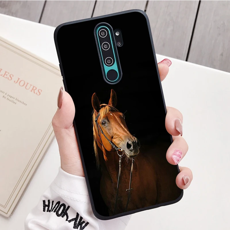 Ngựa Silicone Ốp Lưng Điện Thoại Redmi Note 8 7 Pro S 8T Cho Redmi 9 7A Bao Vỏ xiaomi leather case Cases For Xiaomi