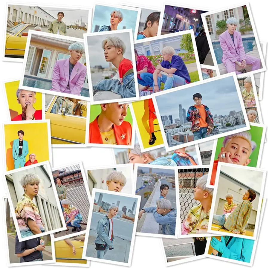 Kpop EXO SC What a Life Polaroid Lomo фото карта Chanyeol Baekhyun HD Фотокарта 40 шт