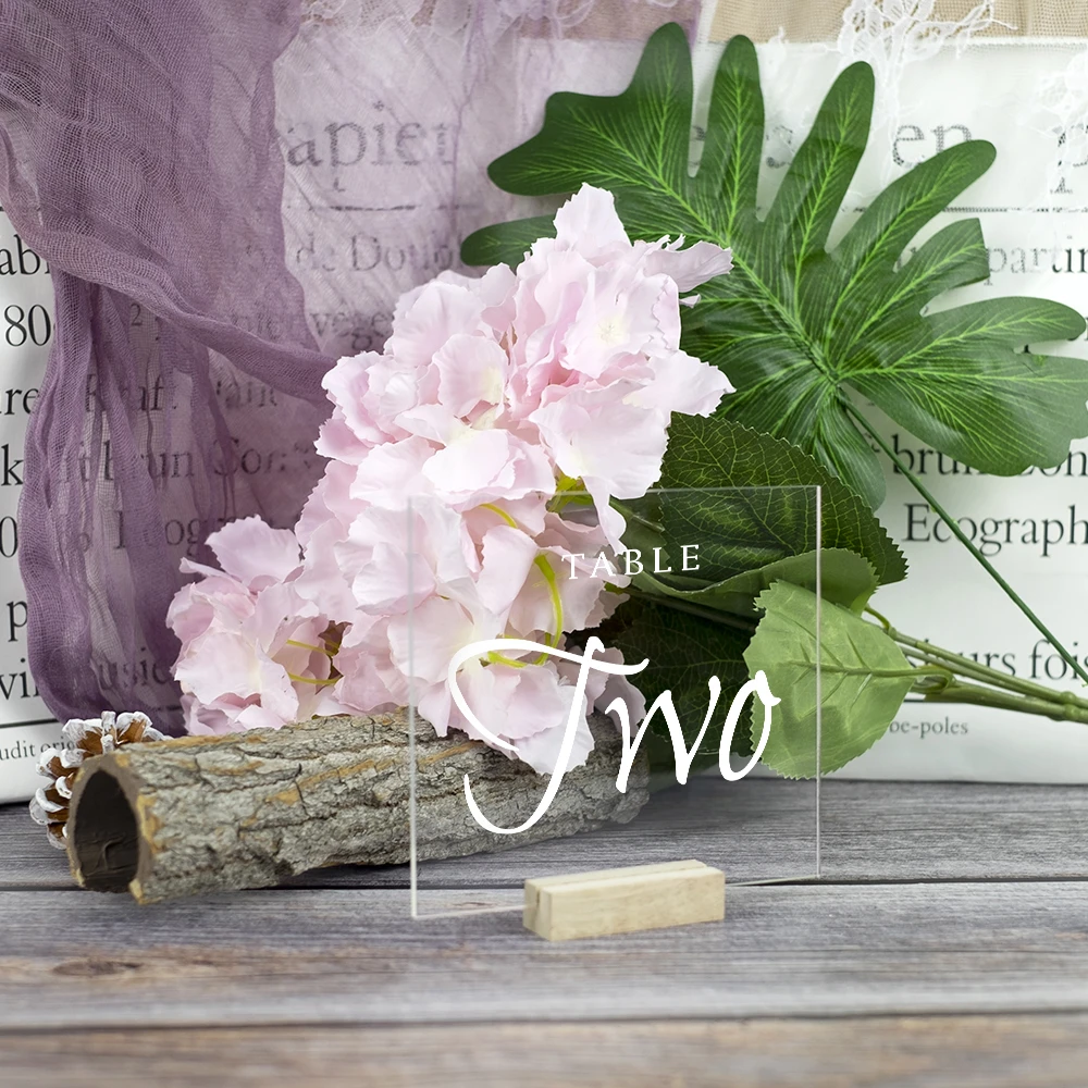 Calligraphy Clear Acrylic Table Number Wedding Table Sign Modern Wedding Table Number Personalized Table Number Wedding Decor Party Direction Signs Aliexpress