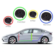 VANSSI Tesla модель 3 дверной уплотнитель комплект звукоизолированный резиновый погода черновик уплотнения полосы ветер шум редукционный комплект