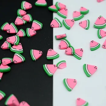 

10g/lot pink watermelon Polymer Fruit Hot Clay Sprinkles for Crafts Making, DIY