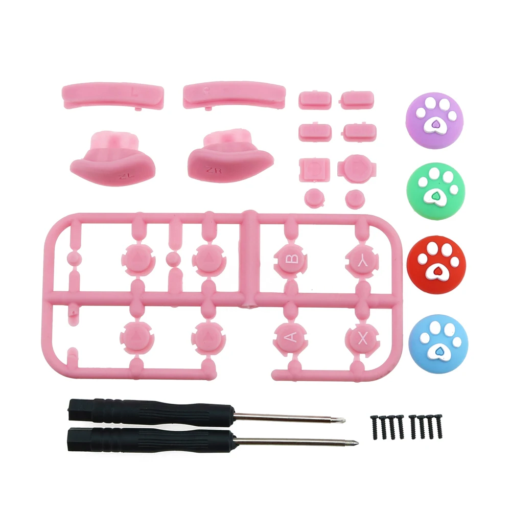 

2020 New Replacement ABXY Direction Keys SR SL L R ZR ZL Trigger Full Set Buttons with Tools Kit for Nintendo Switch Joy-Con