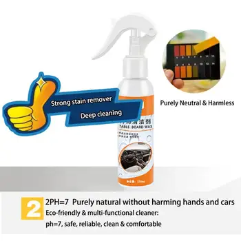

Automotive Leather Cleaner with Towel Dust Removal Car Interior Cleaner Leather Seat Dashboard Steering Wheel Deep Cleaning