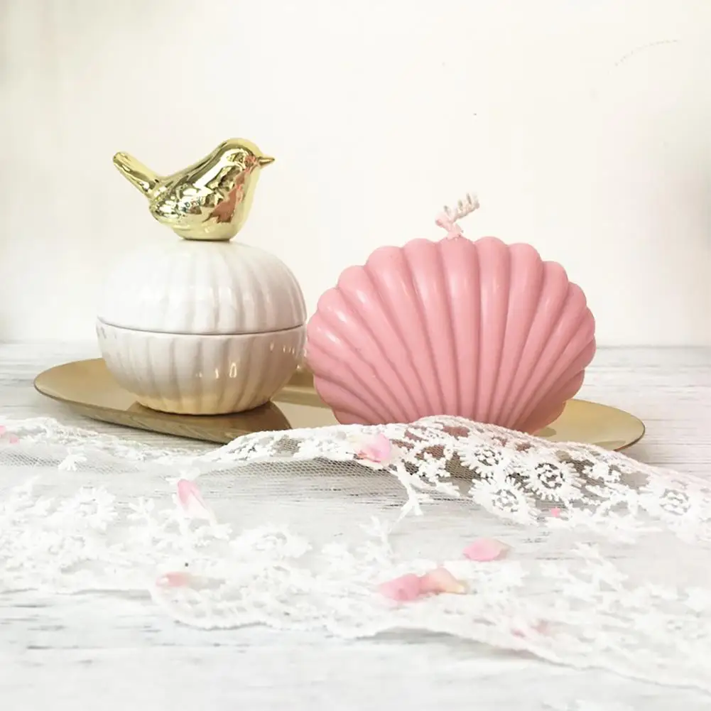 Seashell Свеча в форме ракушки формы прочный пластиковый гребешок плесень