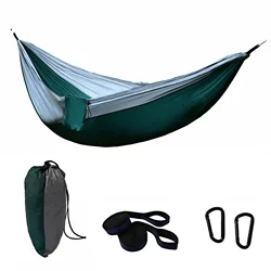 Hamac en tissu de Parachute 210t, deux couleurs, produits d'extérieur 