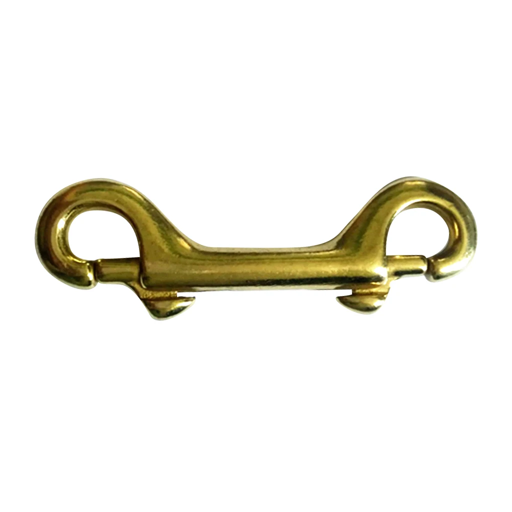2 Pieces Scuba Diving Brass Double Ended Snap Bolt Hook Key Chain Ring Holder 3.5