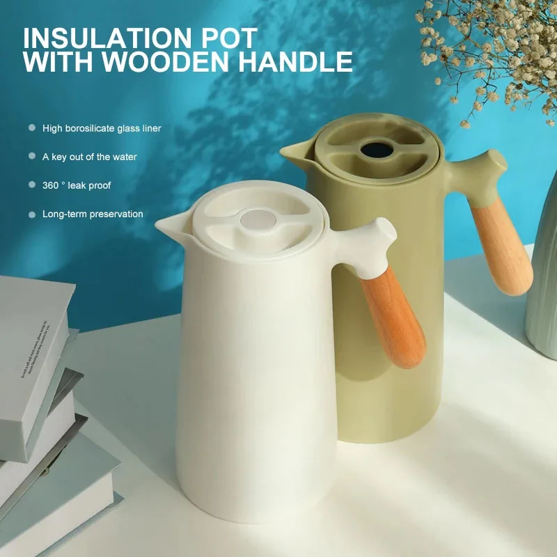 1L Insulation Kettle Large Capacity Hot Water Bottle With Handle