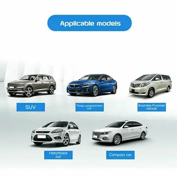 

Heat Car Sun Visors Black and silver 125cmx 65cm Universal Car Front Sunshade