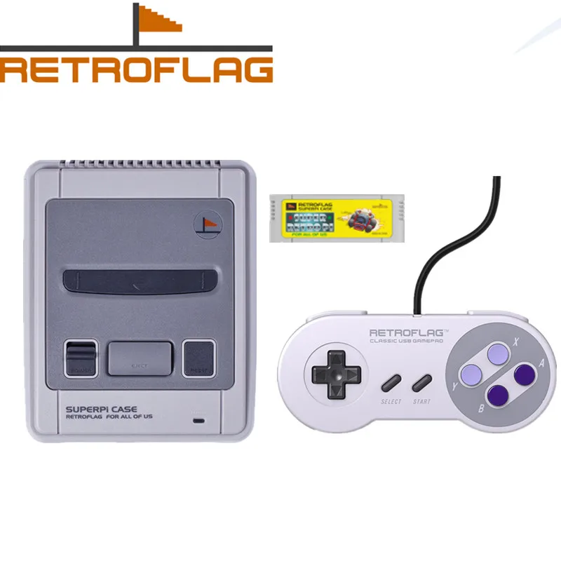 

Retroflag SUPERPi CASE-J for Raspberry Pi 3 B+ (B Plus) 2+Retroflag Classic USB Controller-U for Raspberry Pi, Windows, Switch