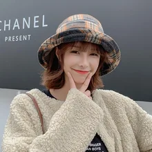 Теплая Плотная хлопковая клетчатая Панама, рыбацкая шляпа, уличная шляпа для путешествий, шляпа от солнца, женская шляпа 666