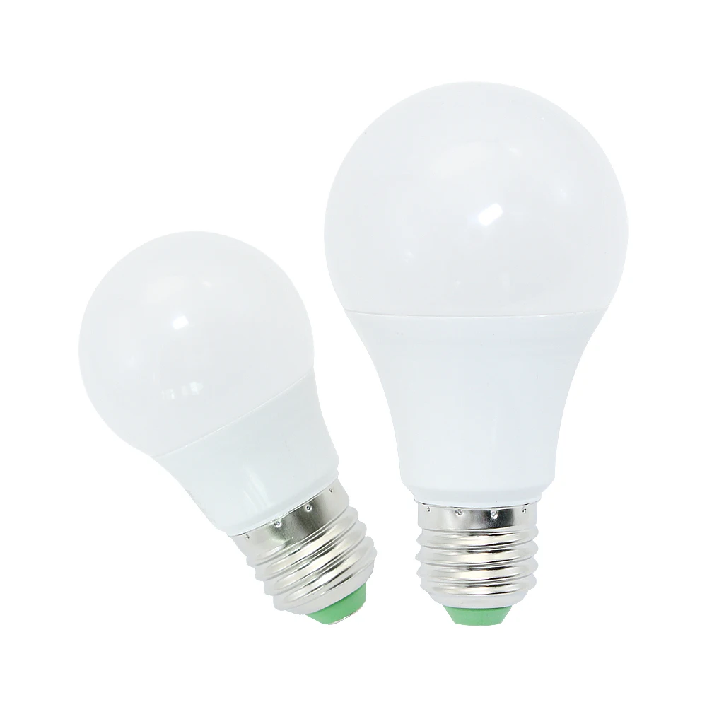 Новейшие светодиодные лампы DC 12V E27 3W 6W 9W 12W 15 W энергосберегающие SMD 2835 Алюминиевые