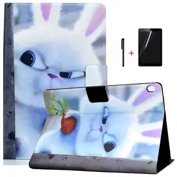 

Magnetic Animal Prints Case for Lenovo Tab M10 TB-X605F/X605L TB-X505F/X505L 10.1 inch Tablet Funda Capa Cover+Screen Film+Pen
