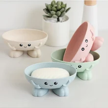 Soap-Box Bathroom-Supplies Eco-Friendly Cartoon-Shape Non-Slip 1pcs