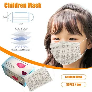 

Kids Children's Face Shield Breathable Mouth Mask Washable Cloth Face Mask Face Shield Reusable mondmaskers Facemask
