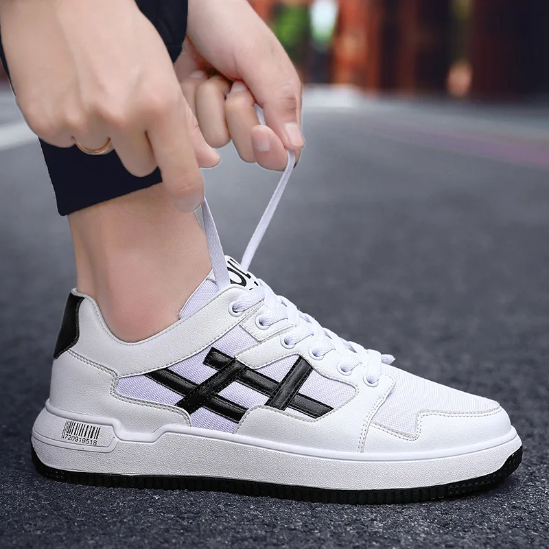 

MEN'S SHOES Spring 2019 New Style Shoe Men's Trendy Shoes Ozhouzhan Popular Brand Sports Thick Bottomed White Shoes Breathable S