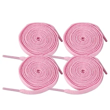 Женские розовые плоские шнурки тренировочные спортивные ботинки шнурки 2 пары