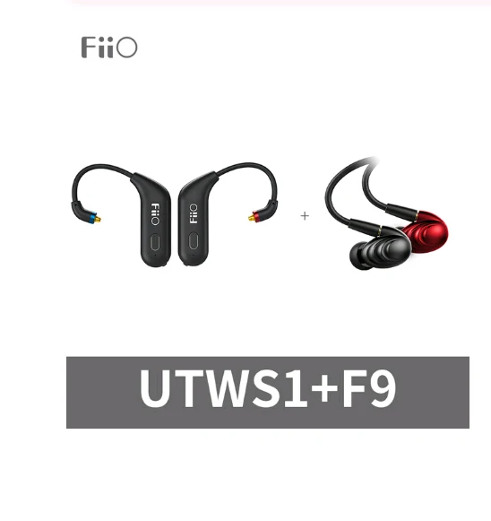 FiiO UTWS1 Bluetooth V5.0 aptX/tws+ крючок для наушников-вкладышей MMCX/0,78 мм модуль Bluetooth с поддержкой микрофона/8 h для Shure/FiiO/Westone - Цвет: F9Black UWTS1