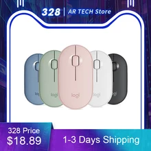 Original Logitech Pebble M350 Wireless Bluetooth Mouse Mini&Thin 1000DPI 100g High Precision Optical Tracking Unifying Colorful