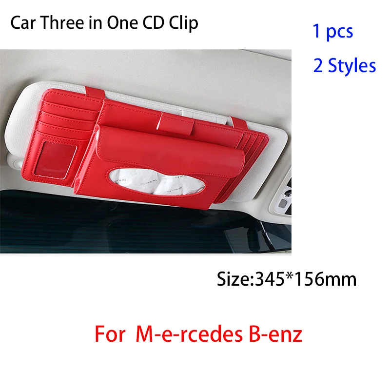 

For Mercedes Benz AMG GLC GLE E CLA GLA W204 W205 W203 W213 W176 W211 W209 SLK R171 Car Decoration Shade Three In One CD Clip