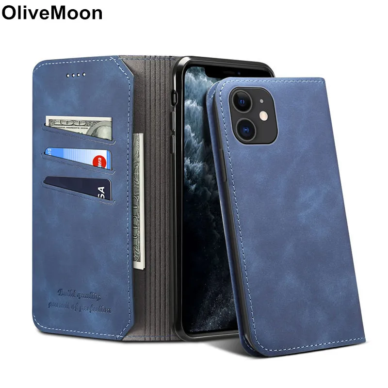 

Wallet Leather Case For iPhone 11 Pro Max Flip Cover Card Holder Shockproof Back Cover For iPhone 11 2019 Coque