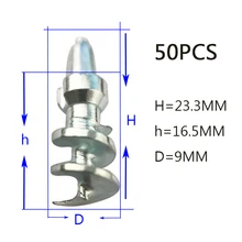 50 шт./партия, Универсальные винтовые автомобильные шины, штифты, конусы, колеса, 9 мм X 23,3 мм, снежные цепи для грузовых мотоциклов, зимние шины