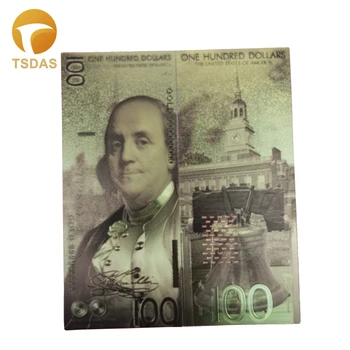 

Banknote 100 USD Dollar Gold Banknotes America Set Gold Plated Banknotes Foil Bill Gold Banknotes 10pcs/lot