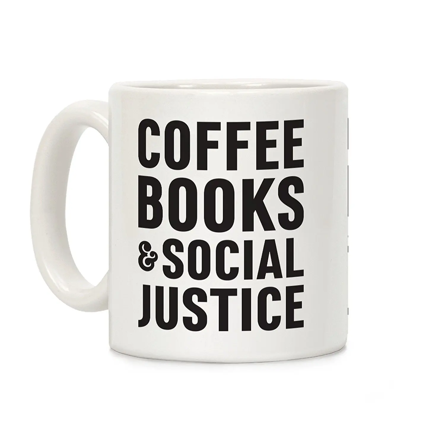 Кофейные Книги & Social Justice белая 11 унций керамическая кофейная кружка