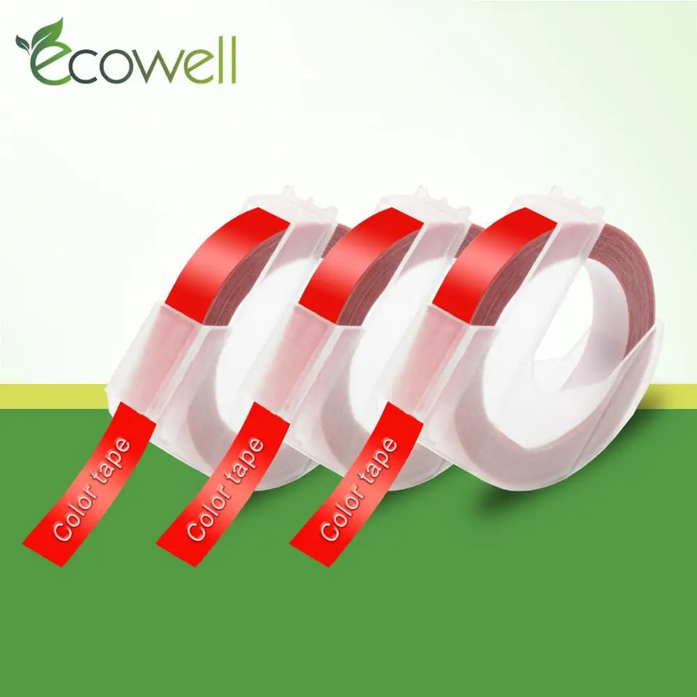 Ecowell 3D Embossing Label Tape Compatible For Dymo 1610 12965 Manual printer for Motex E101 Maker Printer ribbon | Компьютеры и офис