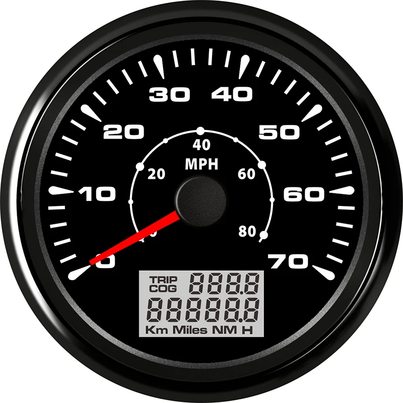 BN-70NL Gps измеритель скорости 85 мм gps измеритель скорости цифровой ЖК-дисплей 70 узлов 80 км/ч датчик скорости подходит для лодки автомобиля с 7 цветов подсветки - Цвет: BN-70NL