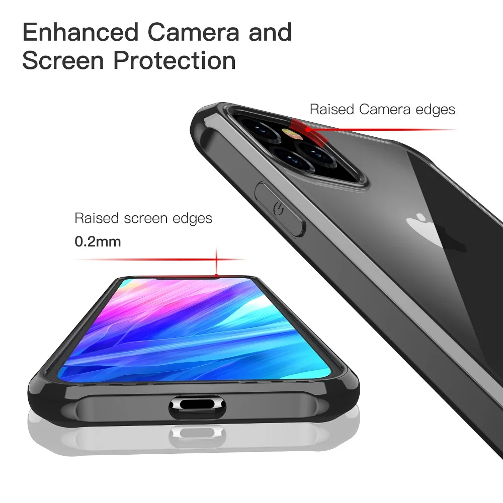Чехол для Apple iPhone 11 Max Pro 6,5 XI Coque для Max XR Xs противоударный прозрачный защитный мягкий термополиуретан+ Жесткий Поликарбонат Роскошный чехол