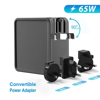 

65W USB-C PD Charger Notebook Laptops Fast Charging Power Adapter For Macbook IPad IPhone ASUS DELL HP Samsung Xiaomi