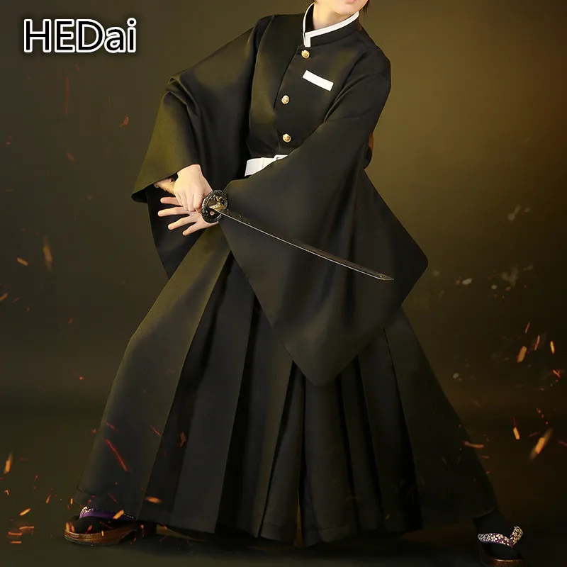 Костюм для косплея из аниме рассекающий демонов: киметсу no Yaiba Tokitou Muichirou черная