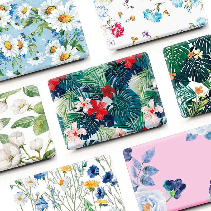 For Macbook Pro 13 inch Case Floral Flower Laptop Cover for Mac book 13.3'' A1708 A1278 A1989 Case for Apple A1502 A2159 2019