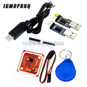 

PL2303HX USB Download Cable PL2303 USB to TTL Module PN532 NFC RFID User Kit Full Encryption Copy Reader Writer Mode IC Card