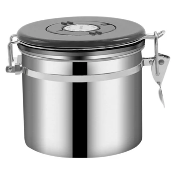 

Stainless Steel Coffee Canister - Premium Coffee Container Airtight Storage Airtight Container Dried Fruit Storage Tank Sealed C