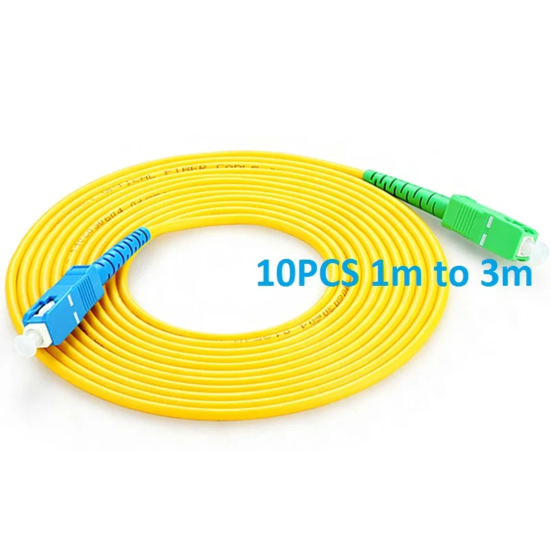 SC Optical Patchcord 1m to 15m Fiber Patch cord 2 0mm PVC G657A Fiber Jumper Simplex 1