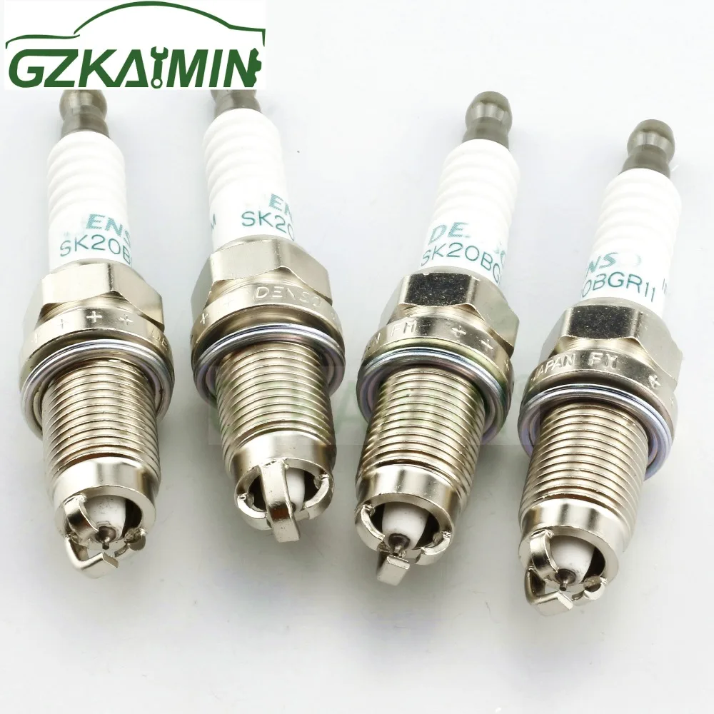 4pcs OEM 90919-01221 SK20BGR11 Spark Plug For Avensis RAV4 Vista Noah