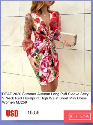 DEAT 2020 Spring Long Sleeve Turtleneck Beige Short Mini Slim Bodycon Dress Women MH041