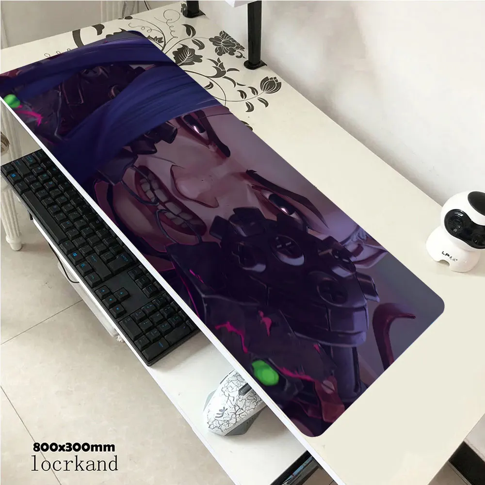 Большой коврик для мыши xxl игровой декоративный Настольный клавиатуры LOL Arcane Jinx