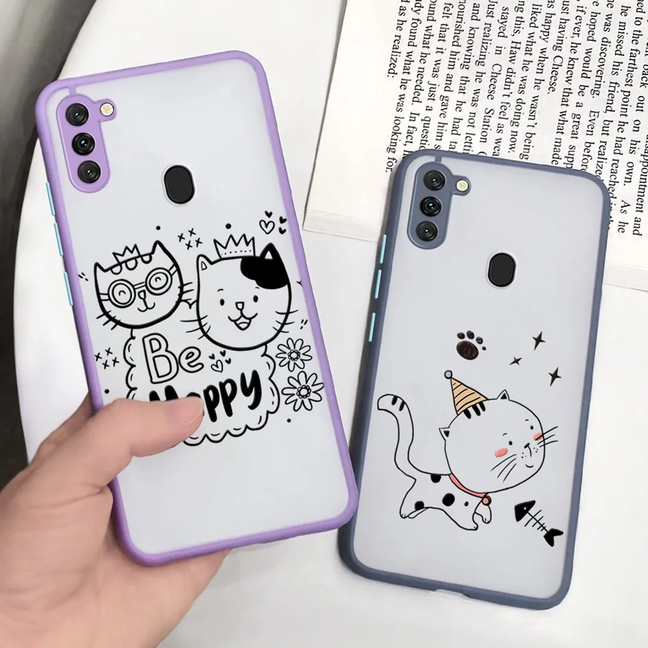 Защитный чехол для телефона с камерой Samsung Galaxy A11 M11 A01 M01 мягкий жесткий из ТПУ